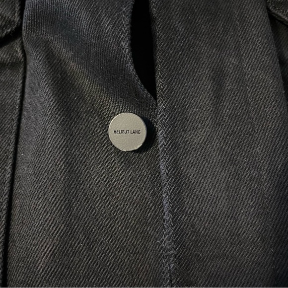 Helmut Lang Faux Sherpa Collar Denim Jacket - Black - Picture 5 of 11